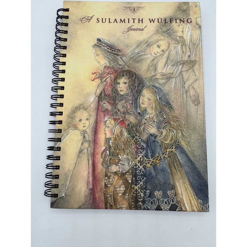 Vintage 2001 Sulamith Wulfing Journal Amber Lotus Spiral Lined Fairy Tale Art